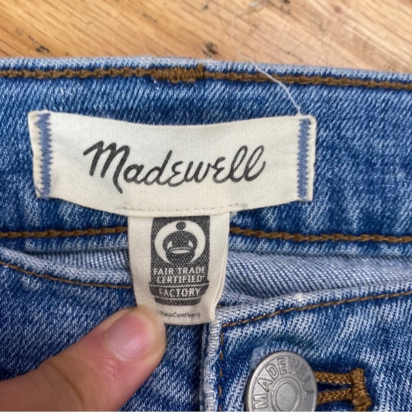 Madewell The High Rise Slim Crop Boyjean in Elkhurst Wash Size 25 - Picture 8 of 11